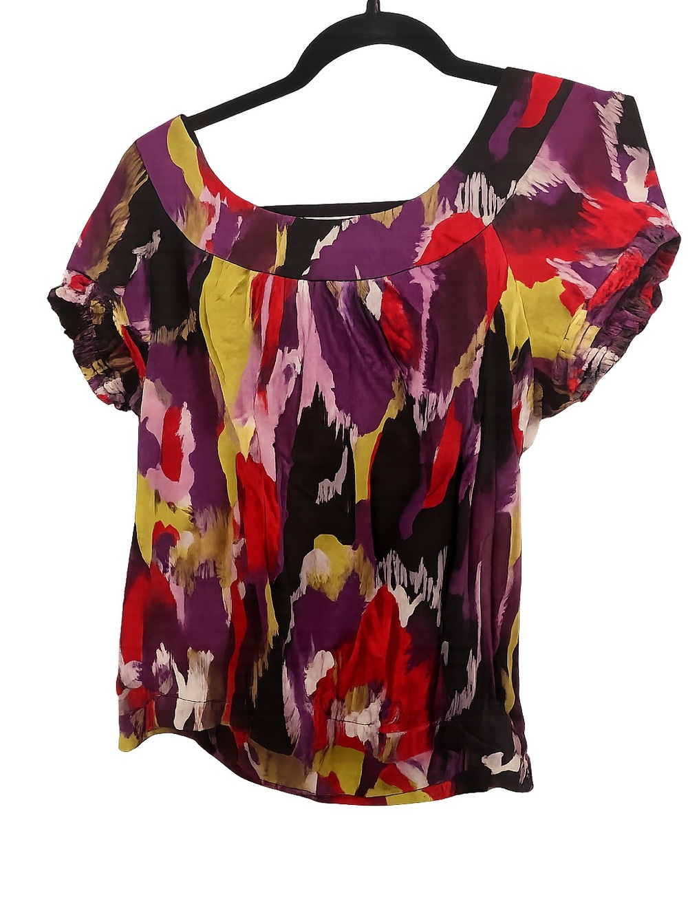 The Limited Multicolor Off-Shoulder Abstract Floral Blouse